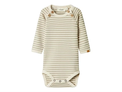 Lil Atelier moss grey stribet body